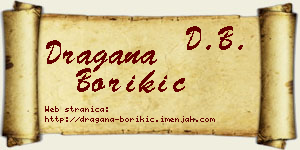 Dragana Borikić vizit kartica